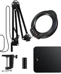 15X Magnifying Glass With Light And Stand For Crafting, Reading, And Repair Tasks, 5 Color Modes, 10 Brightness Levels, components