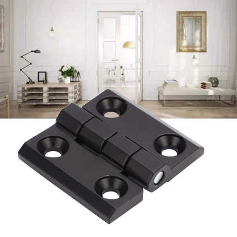 Zinc Alloy Door Switch Hinge With Double Spring, Screw Mount Cabinet Dampener, 39x40mm, displayed against interior setting