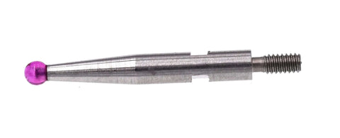 Ruby ball tip measuring insert for Interapid 312 dial test indicators, 0.080 in ball, 0.65 in length