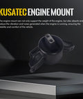 3 Piece Heavy Duty Engine Motor And Transmission Mount Kit With Torque Strut For Hyundai Accent Elantra Veloster showing engine mount on a black surface