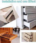 Full Extension Drawer Slides Rails Track Glides 12 Inch 30 Cm Pair in various installations and open drawer views