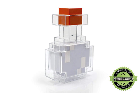 Potion Bottle Color Changing LED Desk Lamp With Pixelated Design, 7 Inch Night Light for Gamers, battery powered shown