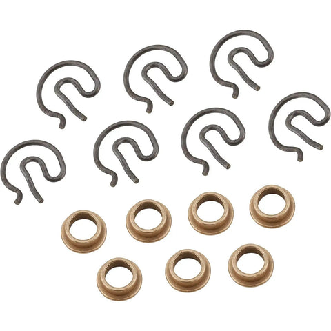 Hurst Shifter Bushing Set With Bronze Bushings And Steel Clips To Knock Down Vibration And Play Rebuild Tight Crisp Manual Shifts For Classic Hot Rods And Modern Transmissions. bronze bushings and steel clips set
