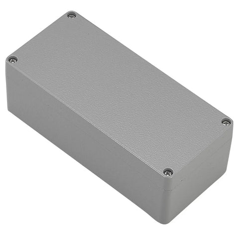 IP66 Waterproof Cast Aluminum Junction Box, explosion-proof electrical enclosure with pushbutton switches, 120x80x56mm for outdoor electronics.