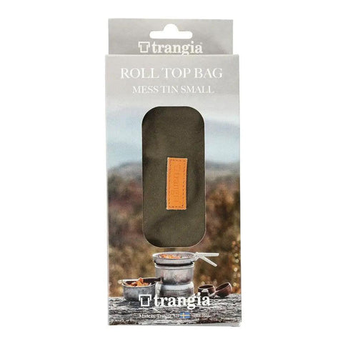 Roll Top Mess Tin Storage Bag Small Olive For Camping Gear And Outdoor Cooking in packaging