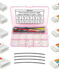 1.5mm JST Style Male And Female Connector Kit With 28 AWG Silicone Cables 160mm Length 2 To 6 Pin Socket Housing box