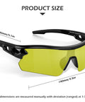 Six Pack Clear Safety Glasses Featuring Ansi Z87 One Certification, polycarbonate construction with yellow lenses for visibility.