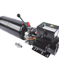 Beast Mode Heavy Duty 110V Hydraulic Power Unit for car lifts, showing steel reservoir, 2.2KW motor, single acting pump design