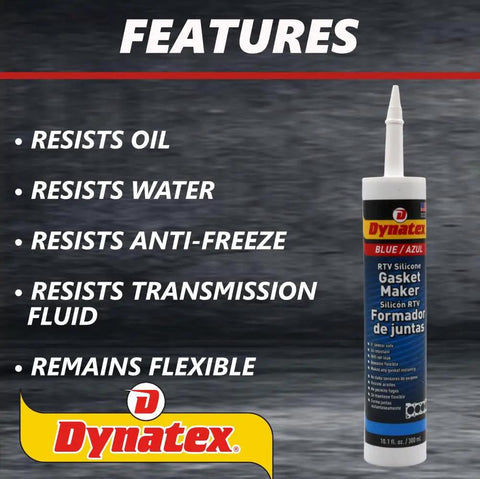 Blue RTV Silicone Gasket Maker Cartridge 300ml Single Component Formed In Place Gasketing Compound Oil And Water Resistant