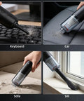 Cordless Mini Vacuum Cleaner With Powerful Suction And Blowing Modes Four In One Handheld Vacuum cleaning keyboard, car, sofa, sill