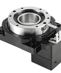 Slick Hollow Rotary Actuator Featuring Tight Precision Gearing And Minimal Backlash For Smooth Factory Automation and Stepper Motor Hookups Plus Easy Customizable Mounting Flexibility, high precision design.