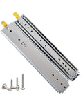 Beefy 76mm Wide Heavy Duty Locking Drawer Slides Set One Pair Full Extension Ball Bearing Rails With 500 Lb Load Capacity