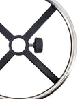 Heavy Duty Stainless Steel Footrest Ring For Swivel Office Chairs And Bar Stools Featuring A Durable 35cm Round Pedal base with adjustable screw.