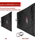 All Weather EV Charger Cover Outdoor Double Sided Shield with magnetic fasteners and suction cups, kingsize upgrade comparison.
