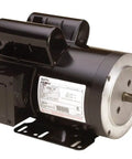 Cap Start C Face Motor 56C Frame One And A Half HP At 1800 RPM 115 208 230V 15A Ball Bearing Single Phase Cap Start And Run Totally Enclosed Shaft Five Eighths By One Seven Eighths Vertical Shaft Orientation on base