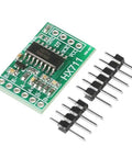 6 Piece HX711 Load Cell Amplifier Module Kit For Weight Sensing And Force Measurement Plug And Play Dual Differential Inputs With On Chip Low Noise PGA Gain 32 64 128 Easy Serial Interface Selectable 10SPS Or 80SPS Data Rate Compact 25x16mm ADC Sensor green PCB with pin headers