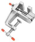 Rock Solid Mini Flat Pliers Bench Vise And Tabletop Clamp For Precision Woodwork Drill Press Vice slick aluminum alloy clamp with screw mechanism.