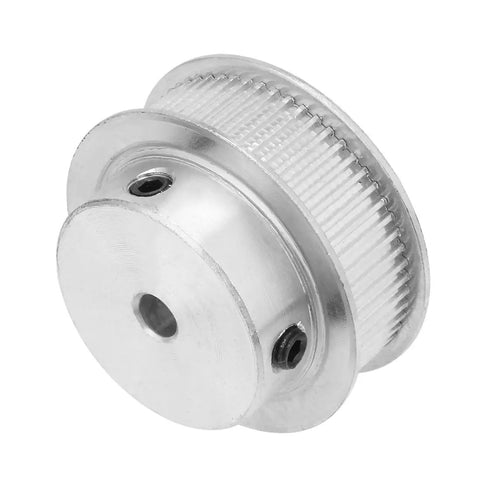 Beefy Aluminum MXL 60 Tooth Timing Belt Pulley With 6mm Bore Synchronous Wheel For 10mm Wide Belts Built For 3D Printers And CNC Machines Durable Silver Finish