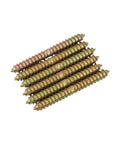 50 Pieces Hanger Bolt Double Ended Self Tapping Screws For Wood To Metal Dowels Furniture Fixing M6x60 Dual End