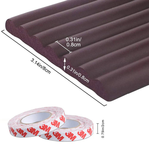 Maroon Baby Proofing Edge Guards Padding 12.5 Feet Extra Wide Edge Protectors With 3M Adhesive Tapes For Tables And Desks Keeps Kiddo Safe