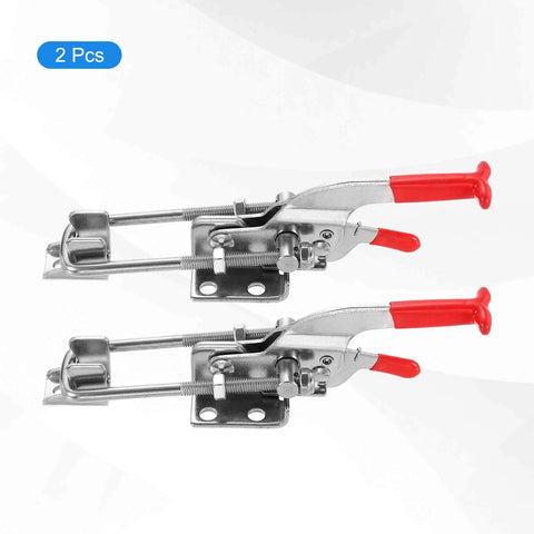 Two Pack 431 Toggle Latch Clamp Set Built Tough With M6 X 50mm Rod 772lbs Holding Capacity Adjustable Quick Release Pull Latches 304 Stainless Steel Hasps For Smoker Lids Jigs Tool Boxes Cases And Doors, 2 pcs