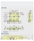 Pro Grade Motorized Rotary Positioning Stage For Precise Alignment And Fine Tuning, Supports PT R80, R100 technical diagram