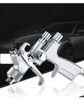 Mini Pneumatic Paint Sprayer Featuring 1.0 Mm Brass Flow Cap And Corrosion Resistant Needle for detailed auto finishing.