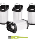 4 Pack Replacement Vacuum Filter For Wandvac Power Pet Cordless Handheld Vacuum HEPA Filtration with cleaning brush