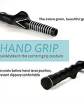 Close-up of 2 Pack Right Handed Golf Grip Trainer with zebra grain design for beginners, women, and kids for posture coaching.