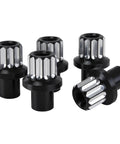 These Slick Black Race Lug Nuts Deliver Serious Grip For Strip And Street Driving. Five Pack uses precision machined 1/2-20 thread.