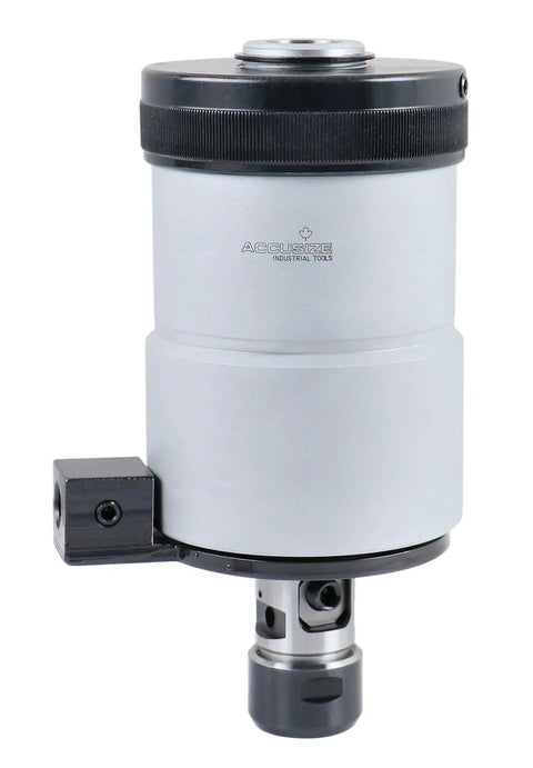 Self Reversing Tapping Head 4-1/2 In With M5 M12 Tap Range And 1/8 In NPT JT6 Jacobs Taper Includes MT3-JT6 And MT4-JT6 Arbors In A Fitted Case For Shop Pros Model 2600-4012