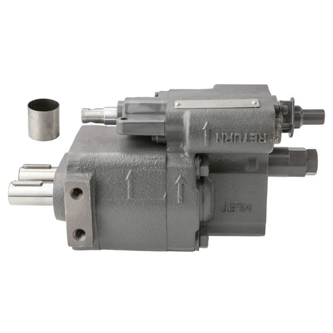 Heavy Duty Hydraulic PTO Dump Pump G101 Remote Mount With 15 GPM Flow Bi Directional Gear Pump And Cable Shift Convertible To Air Shift 1 Inch Keyed Input Shaft Remote Installation Handles Up To 3000 PSI And 3000 RPM