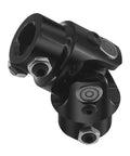 Three Quarter Inch Thirty Spline By Three Quarter Inch Double D Black Heavy Duty Steering Universal Joint Shaft close-up