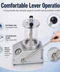 Pro Grade Watch Underwater Pressure Tester 0.3-0.6 Bar with aluminum frame and rubber grip, manual control handle