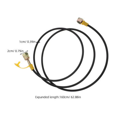 Heavy Duty Hydraulic Pressure Test Hose With Integrated Leakproof Gauge And Commercial Steel Reinforced Fittings For Durability And Quick Tool Free Job Site Hook Up