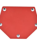 Heavy Duty Magnetic Welding Holder Clamp With Rock Solid 22kg Grip For Precision Multi Angle Work, red hexagonal base with magnets.