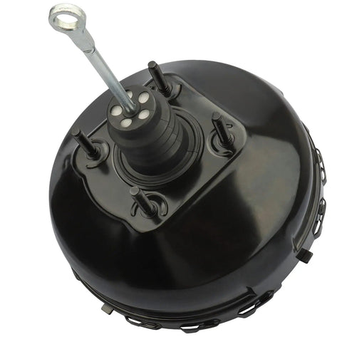 Vacuum Power Brake Booster For 1997 To 2000 Chevy C1500 C2500 K1500 K2500 Gmc Sierra C1500 C2500 Cadillac Escalade top view with mounting bolts.