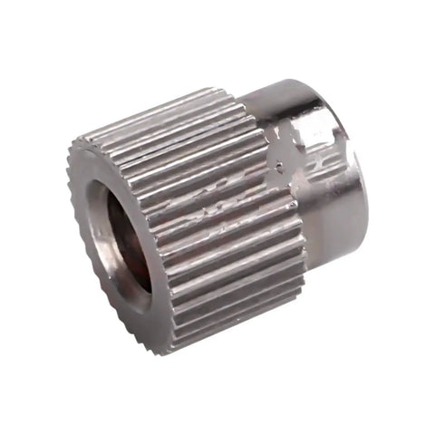 Close-up of Beefy High Torque Stainless Steel Bevel Gear Pinion Set For 3D Printers With 26 Teeth And 36 Tooth Options 5mm Bore Stepper Motor Pulley