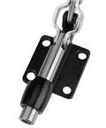 Heavy Duty Heat Press Clamping Fixture With 386Kg Clamp Force And 42mm Stroke Carbon Steel Construction Replacement For Broken Heat Press Handle 304E Model Versatile Heat Transfer Clamp For Workshop showing clamping mechanism and mounting base.
