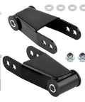 1-2 Inch Drop Shackles Leveling Kit For Ford F-150 2WD 1987-1996 Bolt On Upgrade With bolts and bushings visible