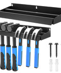 Wall Mount Screwdriver Organizer And Pliers Holder With Hammer Rack, Alloy Steel Hand Tool Storage, black, for garage workshop
