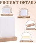 2 Pack 5x7 Sublimation LED Acrylic Photo Frames Night Lights Heart Shape With Warm Color Light And Wood Stand Blank Frames Product Features