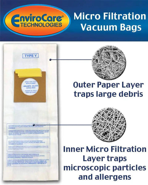 Replacement Micro Filtration Vacuum Bags For Hoover WindTunnel Upright Type Y And Z 9 Pack Value Pack Premium Easy Fit
