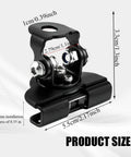 Off Road Hood Light Mount Bracket 2 Pack With Adjustable Pillar Light Bar Clip dimensions and size details