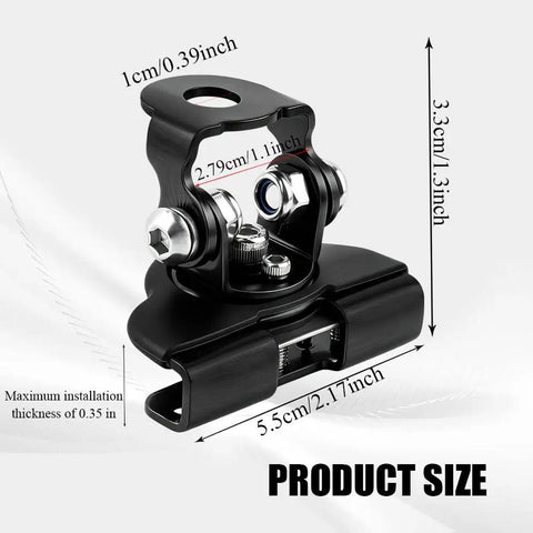 Off Road Hood Light Mount Bracket 2 Pack With Adjustable Pillar Light Bar Clip dimensions and size details
