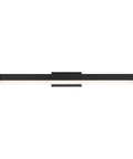 Styx 25-Inch LED Vanity and Wall Light, 3-CCT Adjustable 2700K-3500K Set to 3000K, Black Aluminum Bath Fixture With Etched Diffuser