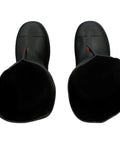 Heavy Duty Concrete Overboot Covers Waterproof Pvc Work Boot Shields viewed from above showing spacious openings and seamless design.