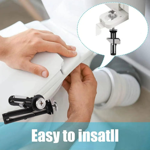 Heavy Duty Toilet Seat Fastener Kit With 304 Stainless Steel Locking Bolts Replacement Hardware For Easy Install Screws With Washers And Nuts Anti Wobble Design Rust Resistant 2 Pack, toilet seat install
