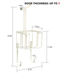 Over The Door And Wall Mount Ironing Board Hanger White Laundry Room Organizer Caddy For Iron And Board Storage Holds Most T Leg