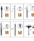 Straight Up Killer 7 Piece Solid Carbide Router Bit Kit With 6mm Shank End Mills And T Slot Cutters Built Tough for CNC engraving and steel milling.
